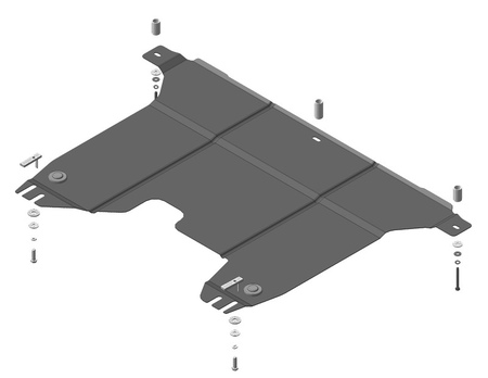 Защита картера и КПП (сталь) Motodor KIA Ceed (2012-2018) 61009