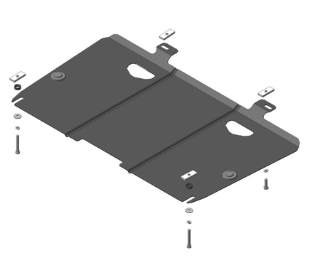 Защита картера и КПП (сталь) Motodor Nissan Juke (2010-2019) 61409