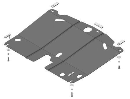 Защита картера и КПП (сталь) Motodor Nissan Qashqai (2014-2015) 61411