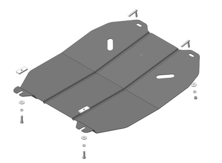 Защита картера и КПП (сталь) Motodor Opel Meriva (2010-2019) 61501