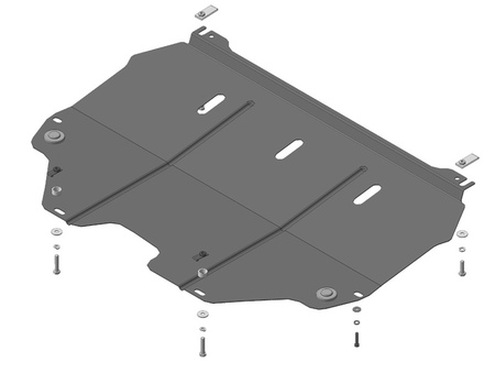 Защита картера и КПП (сталь) Motodor Peugeot 3008 (2009-2016) 61604