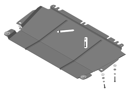 Защита картера и КПП (сталь) Motodor Renault Fluence (2009-2017) 61704