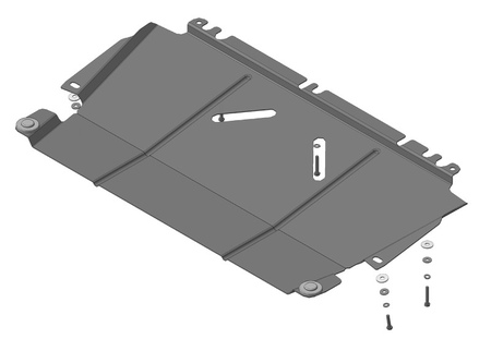 Защита картера и КПП (сталь) Motodor Renault Megane (2010-2017) 61704