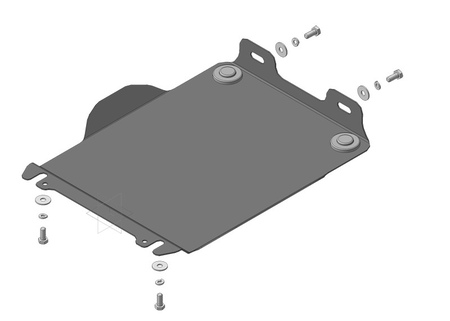 Защита  картера переднего дифференциала (сталь) Motodor Ssangyong Rexton (2002-2015) 62807