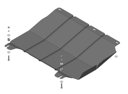 Защита картера и КПП (сталь) Motodor Chery Bonus 3 (2014-2016) 69004