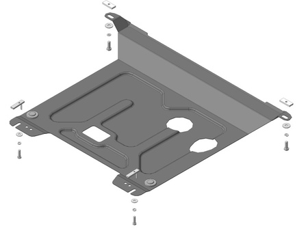 Защита картера и КПП (сталь) Motodor Hyundai Solaris (2010-2017) 70901