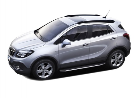 Пороги алюминиевые Premium Opel Mokka (2012-2016) A160ALP.4202.1