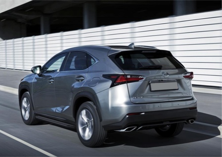 Пороги алюминиевые Black Lexus NX (2014-2019) A173ALB.3202.1