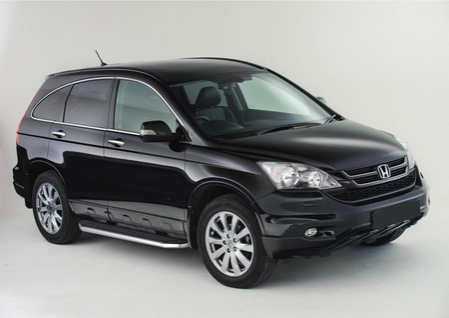 Пороги алюминиевые Premium Honda CR-V (2007-2012) A173ALP.2101.1