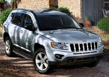 Пороги алюминиевые Premium Jeep Compass (2010-2015) A173ALP.2702.1