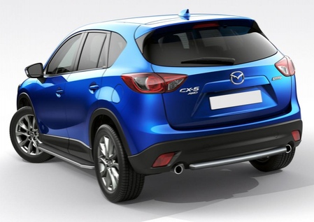 Пороги алюминиевые Premium Mazda CX-5 (2011-2017) A173ALP.3801.3