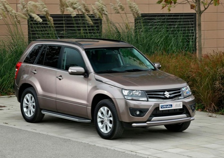 Пороги алюминиевые Premium Suzuki  Grand Vitara (2005-2016) A173ALP.5502.2