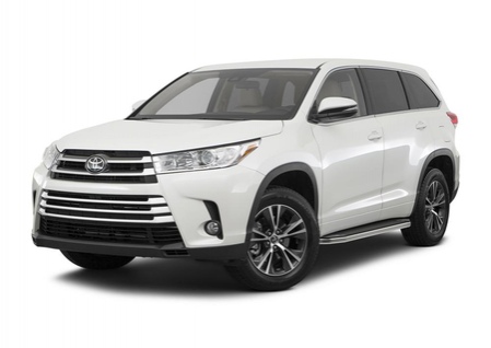 Пороги алюминиевые Premium Toyota Highlander (2014-2019) A180ALP.5706.1