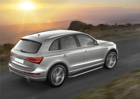 Пороги алюминиевые Premium Audi Q5 (2008-2017) A193ALP.0302.1