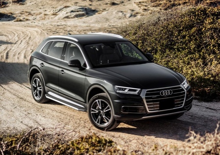 Пороги алюминиевые Premium Audi Q5 (2017-2020) A193ALP.0302.2