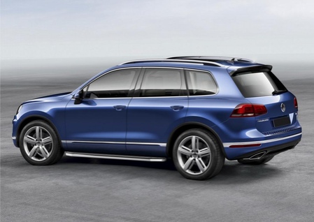 Пороги алюминиевые Premium Volkswagen  Touareg / Touareg, R-Line (2010-2014) A193ALP.5801.4