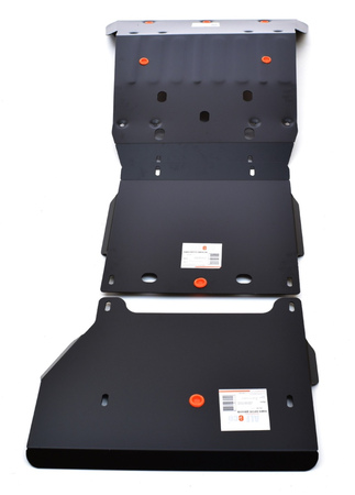 Защита картера двигателя, КПП и РК (сталь) Alfeco для Volkswagen Amarok Double Cab (2010-2023) ALF2635st