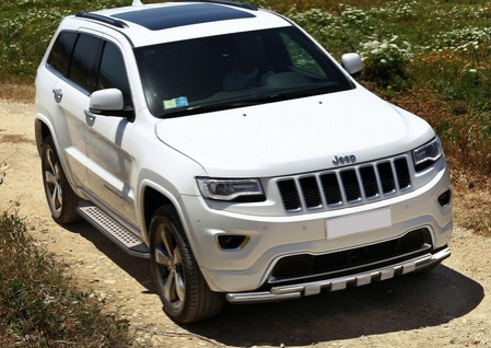 Пороги алюминиевые Bmw-Style Jeep Grand Cherokee (2010-2022) B160AL.2703.1