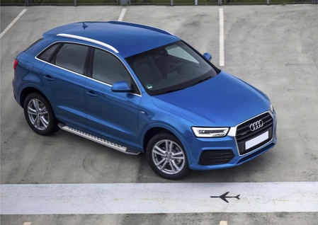 Пороги алюминиевые Bmw-Style Audi Q3 (2011-2019) B173AL.0301.1