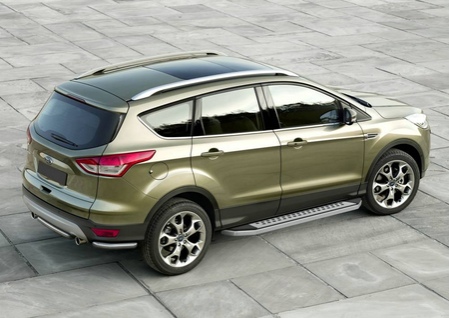 Пороги алюминиевые Bmw-Style Ford Kuga (2013-2016) B173AL.1804.2