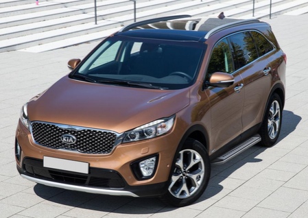 Пороги алюминиевые Bmw-Style Kia Sorento Prime (2015-2019) B173AL.2803.3