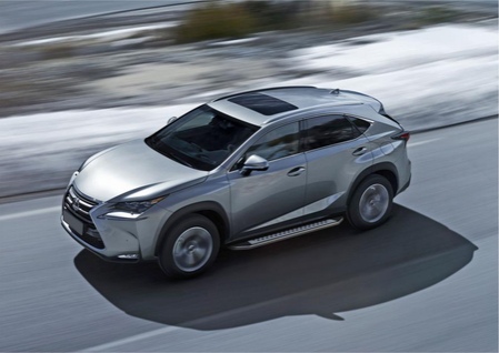 Пороги алюминиевые Bmw-Style Lexus NX (2014-2019) B173AL.3202.1