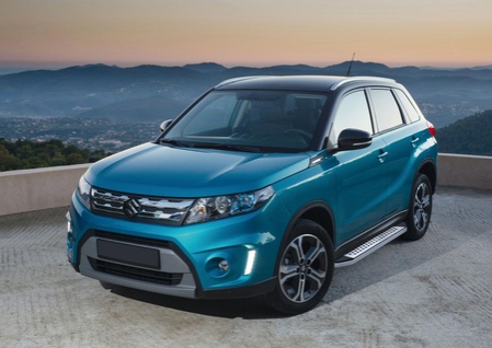 Пороги алюминиевые Bmw-Style Suzuki  Vitara (2015-2024) B173AL.5503.1