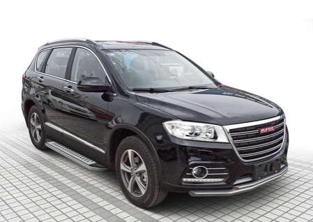 Пороги алюминиевые Bmw-Style Haval H6 (2014-2019) B173AL.9402.1