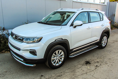 Защита порогов d42 с листом Changan CS35 PLUS (2019-2023) CHANCS35P-005