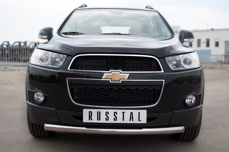 Защита переднего бампера d63 RUSSTAL Chevrolet Captiva (2011-2013) CHCZ-000820