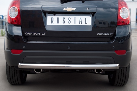 Защита заднего бампера d63 дуга RUSSTAL Chevrolet Captiva (2011-2013) CHCZ-000831