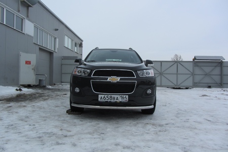 Защита переднего бампера d57 радиусная Chevrolet Captiva (2013-2020) CHCap13-004