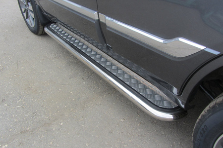 Защита порогов d57 с листом Chery Tiggo (2017-2020) CT3-004