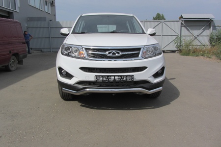 Защита переднего бампера d57 волна Chery Tiggo 5 (2014-2020) CT5-001