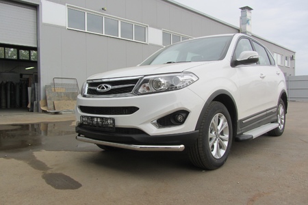 Защита переднего бампера d57 Chery Tiggo 5 (2014-2020) CT5-004