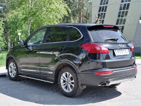 Защита заднего бампера d75х42 дуга RUSSTAL Chery Tiggo 5 (2014-2020) CT5Z-002267