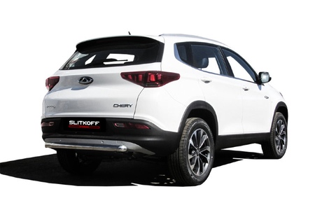 Защита заднего бампера d57 Chery Tiggo 7 (2019-2021) CT7-006