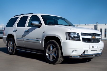 Пороги труба d42 RUSSTAL Chevrolet Tahoe (2012-2014) CTHT-000930