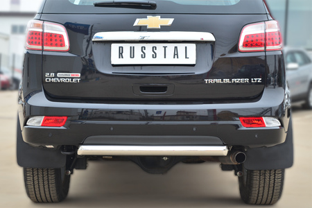 Защита заднего бампера d63 дуга RUSSTAL Chevrolet Trailblazer (2013-2019) CTRZ-001513