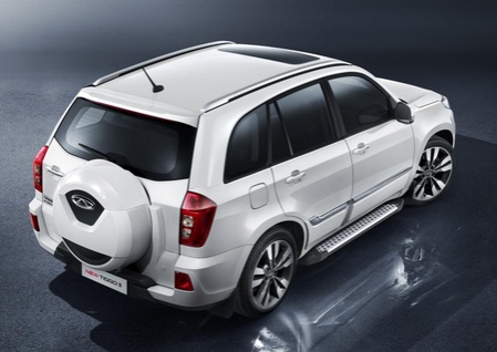 Пороги алюминиевые Bmw-Style Chery  Tiggo 3 (2017-2020) D160AL.0903.1