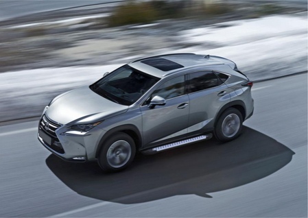 Пороги алюминиевые Bmw-Style Lexus NX (2014-2019) D173AL.3202.1