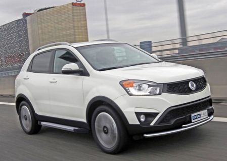 Пороги алюминиевые Silver new Ssang Yong  Actyon  (2010-2018) F173AL.5303.2