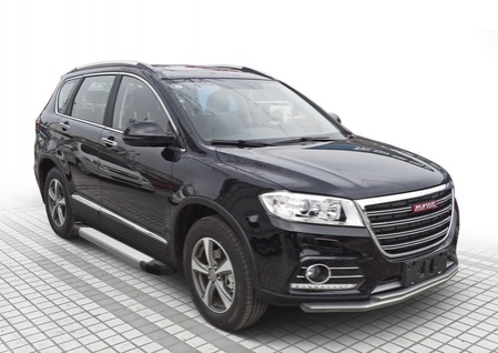 Пороги алюминиевые Silver new Haval H6 (2014-2019) F173AL.9402.1