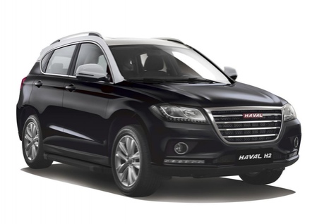 Пороги алюминиевые Black new Haval H2 (2014-2020) F173ALB.9401.1