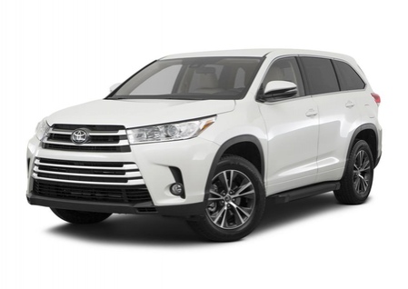 Пороги алюминиевые Black new Toyota Highlander  (2014-2019) F180ALB.5706.1