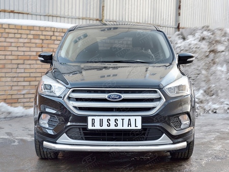 Защита переднего бампера d63 секции RUSSTAL Ford Kuga (2016-2019) FGZ-002595