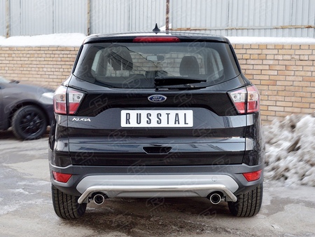 Защита заднего бампера d42 на под машину RUSSTAL Ford Kuga (2016-2019) FGZ-002603