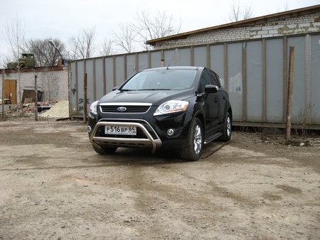 Кенгурятник d57 низкий с перемычкой Ford Kuga (2008-2013) FKG003