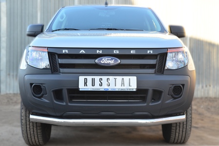 Защита переднего бампера d76 секции RUSSTAL Ford Ranger (2012-2019) FRZ-001295