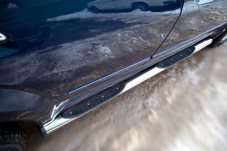 Пороги труба d76 с накладками вариант 2 RUSSTAL Great Wall Hover H5 (2010-2019) GH5T-0003512